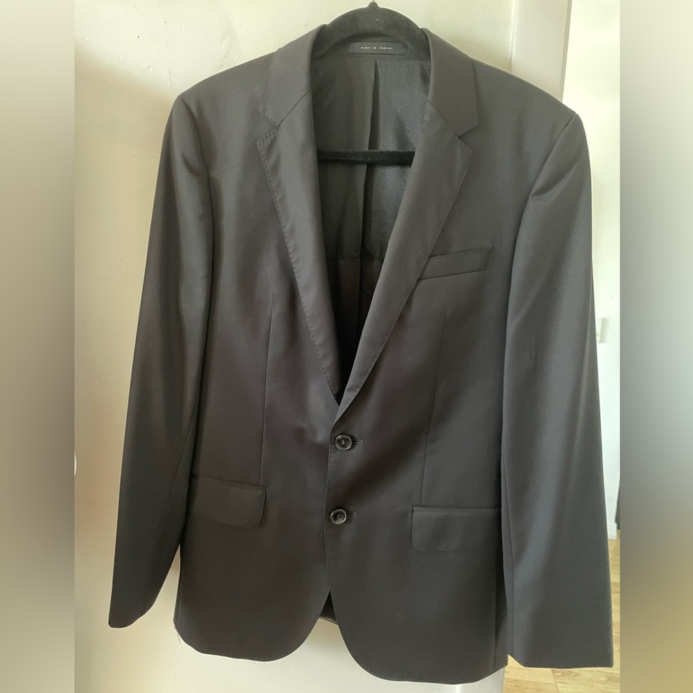 Boss by Hugo Boss Super 120 Guabello Boys Black Blazer